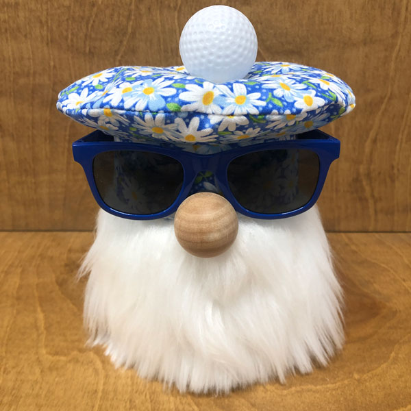hand crafted golf gnome for the lady pro