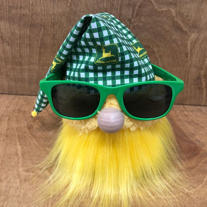 hand crafted John Deere gnome for the collector
