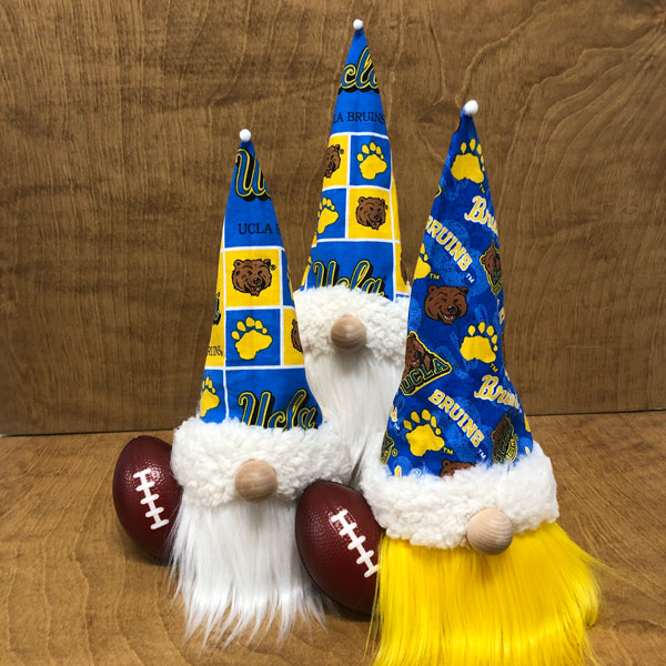 hand crafted NCAA UCLA Bruins gnomes